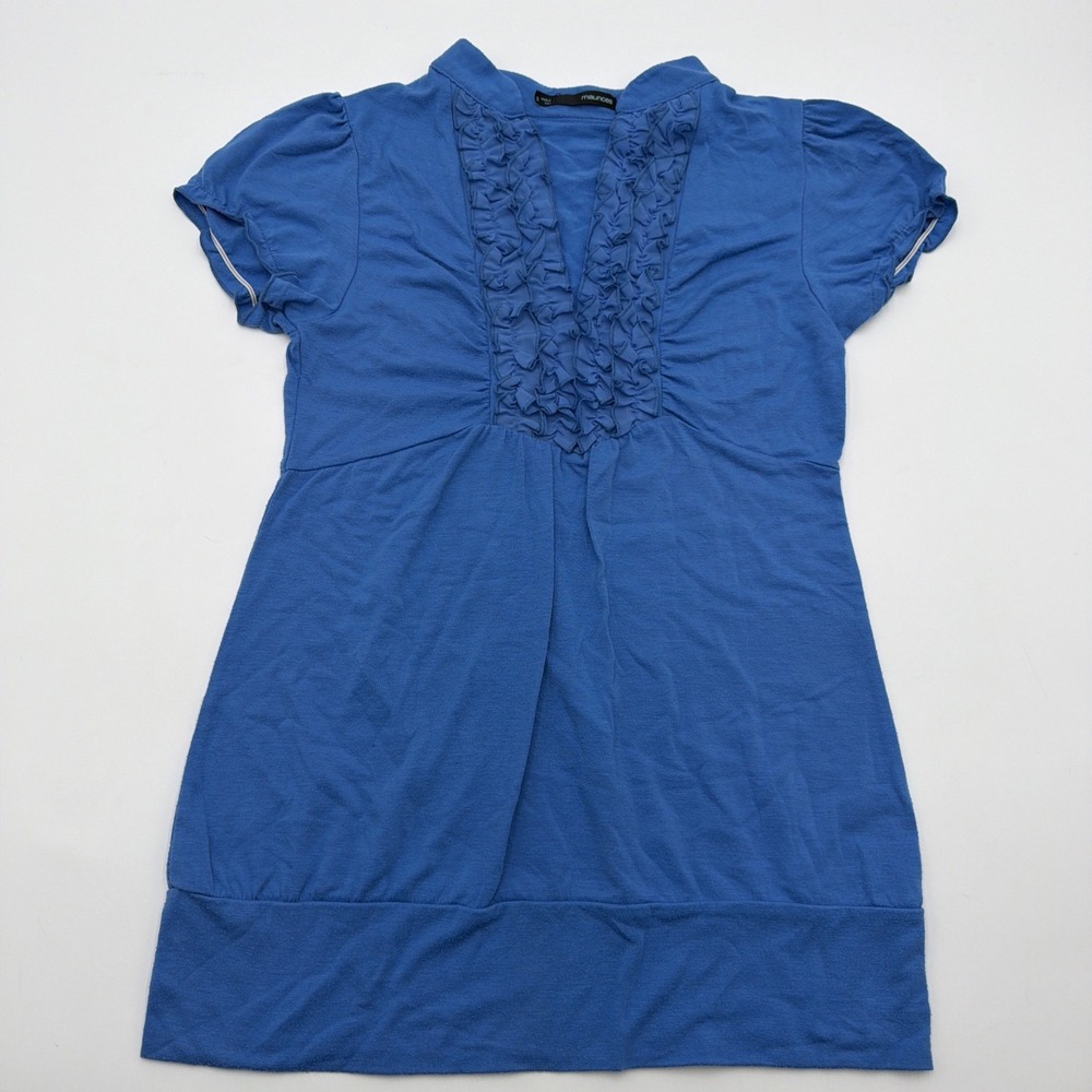 Maurice's Womens Blue Polyester Blouse Small Y2K Style
